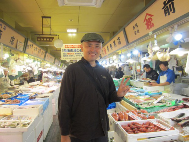 函館市内の「小売自由市場」には、上質で新鮮な食材が豊富に揃っていました